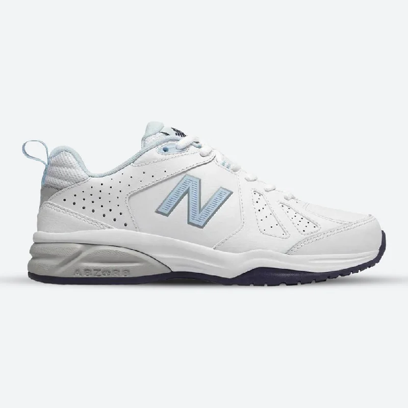 Womens Wide Fit New Balance WX624WB5 Cross Sneakers Buckle -