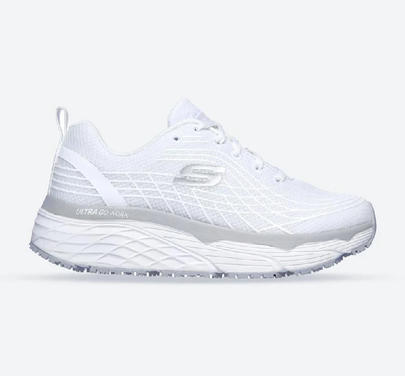 Women's Wide Fit Skechers 108016EC Max Cushioning Elite Sr Sneakers Elastic - Sided Chelsea Look  